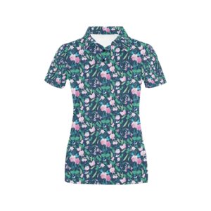 Sweet Pea Print Design Lks303 Women'S Polo Shirt