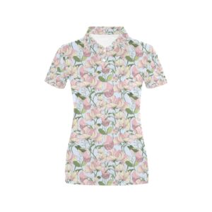 Sweet Pea Print Design Lks304 Women'S Polo Shirt