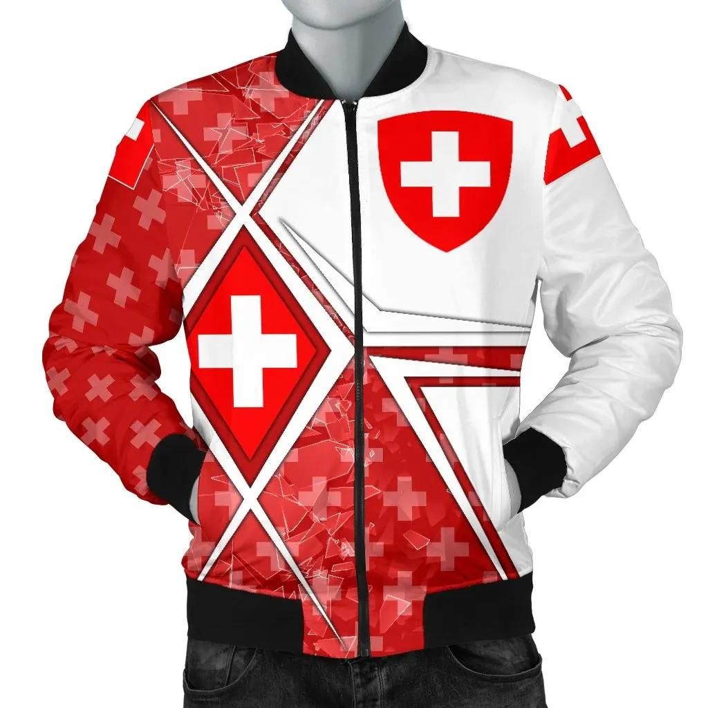 Switzerland Men'n Bomber Jacket - Swiss Legend - BN15 Bomber Jacket Switzerland Men'n Bomber Jacket - Swiss Legend - BN15 Bomber Jacket