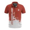 Switzerland Men's All Over Print Polo Shirt (Model T55)