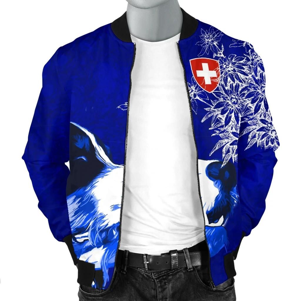 Switzerland-Mens-Bomber-Jacket-Bernese-Mountain-Dog-and-Edelweiss-A7-Bomber-Jacket-2-1