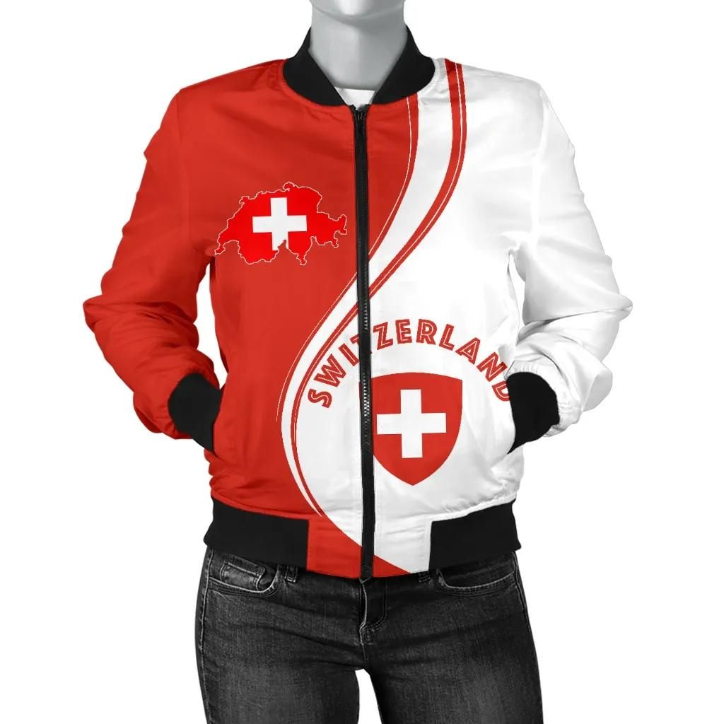 Switzerland Women's Bomber Jacket - Generation K7 Bomber Jacket Switzerland Women's Bomber Jacket - Generation K7 Bomber Jacket
