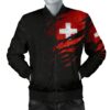 Switzerland in Me Men's Bomber Jacket - Special Grunge Style A7 Bomber Jacket