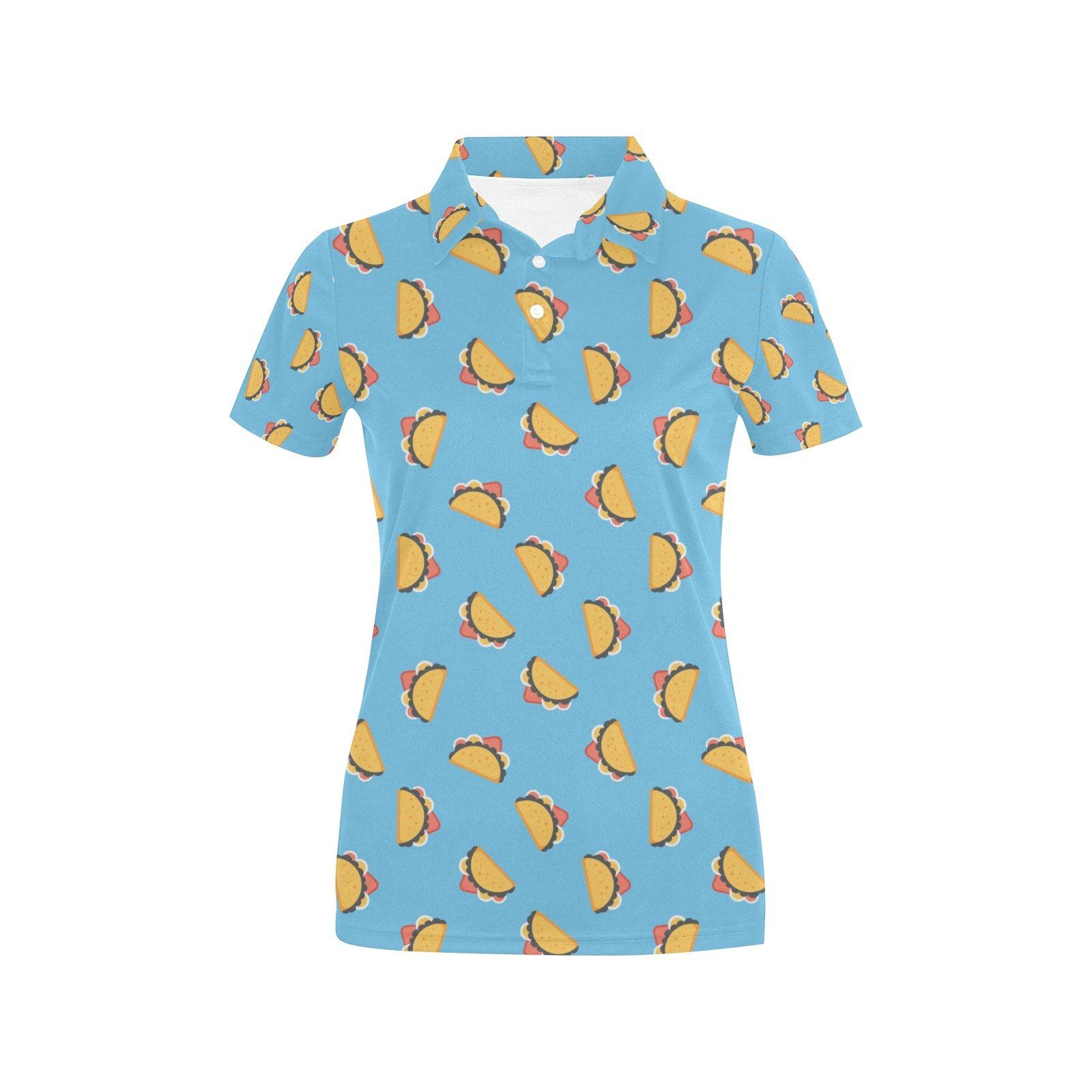 Taco Print Design Lks301 Women'S Polo Shirt Taco Print Design Lks301 Women'S Polo Shirt