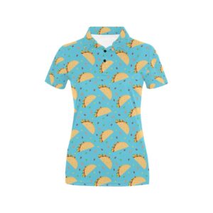 Taco Print Design Lks303 Women'S Polo Shirt