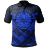 Tahiti Custom Polynesian Polo Shirts - Tahiti Blue Seal Camisole Hibiscus Style - BN18