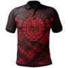 Tahiti Custom Polynesian Polo Shirts - Tahiti Red Seal Camisole Hibiscus Style - BN18