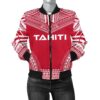 Tahiti Flag Polynesian Chief Women'S Bomber Jacket - Bn10 Bomber Jacket