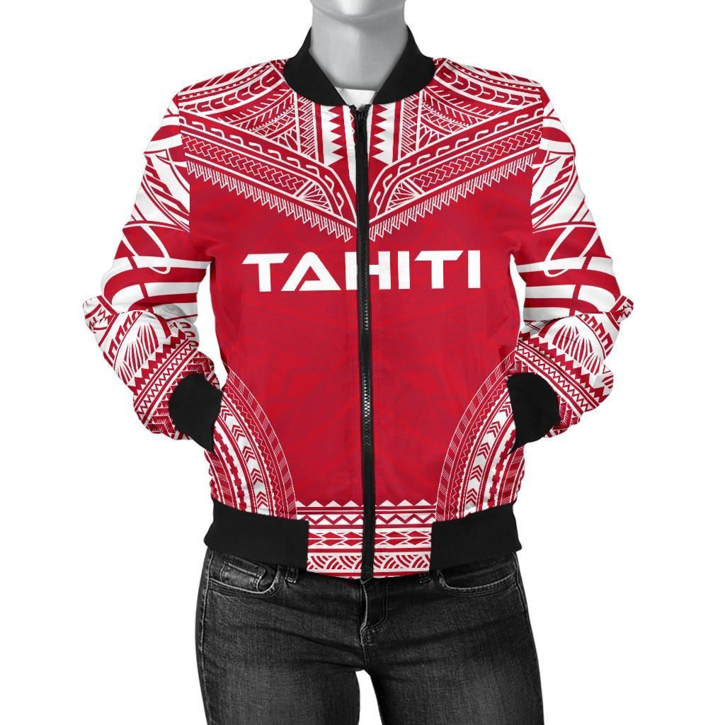 Tahiti Flag Polynesian Chief Women'S Bomber Jacket - Bn10 Bomber Jacket Tahiti Flag Polynesian Chief Women'S Bomber Jacket - Bn10 Bomber Jacket