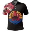 Tahiti Hibiscus Special Polo Shirt A02