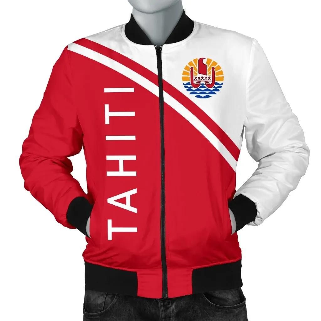 Tahiti Men's Bomber Jacket - Curve Version - BN04 Bomber Jacket Tahiti Men's Bomber Jacket - Curve Version - BN04 Bomber Jacket
