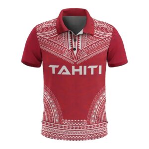 Tahiti Polo Shirt - Polynesian Chief Flag Version - BN10