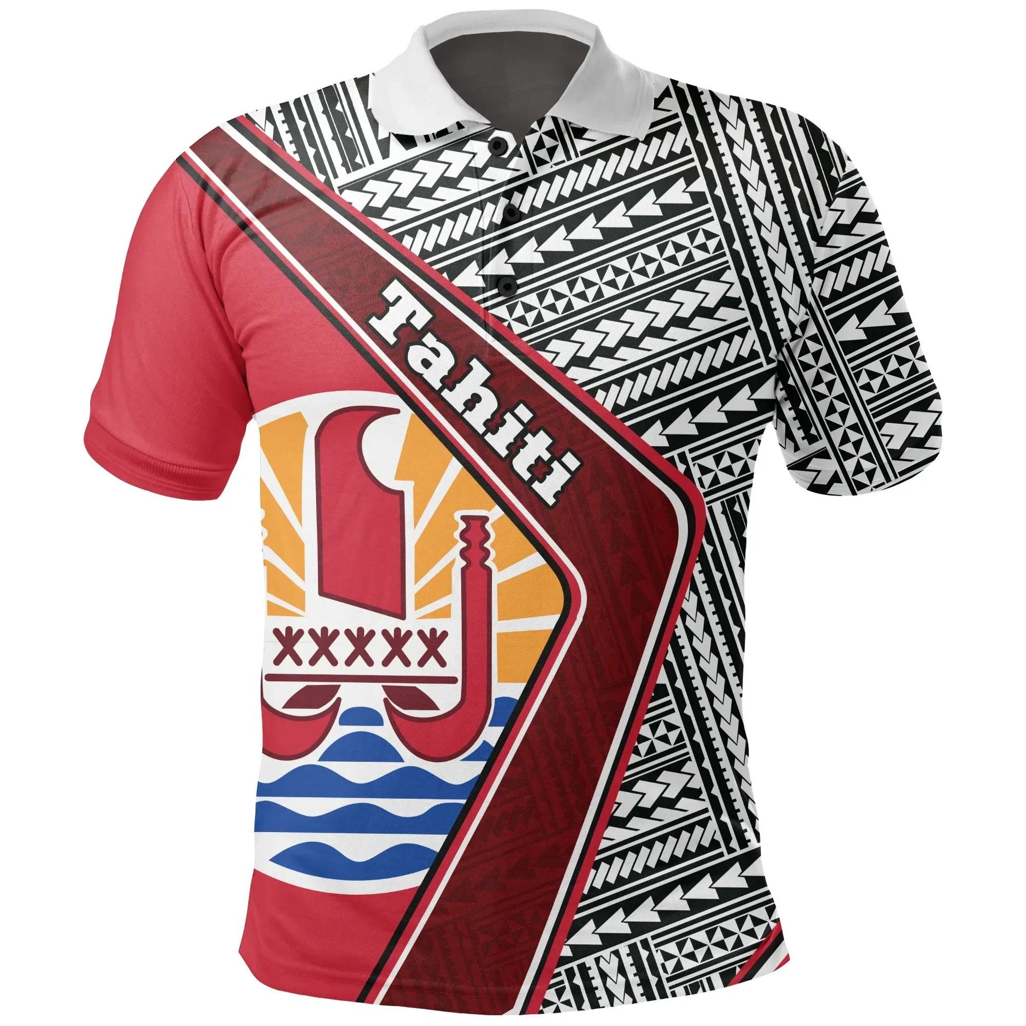 Tahiti Polo Shirt - Polynesian Coat Of Arms A224 Tahiti Polo Shirt - Polynesian Coat Of Arms A224