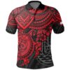 Tahiti Polynesian Polo Shirt - Red Turtle - BN1518