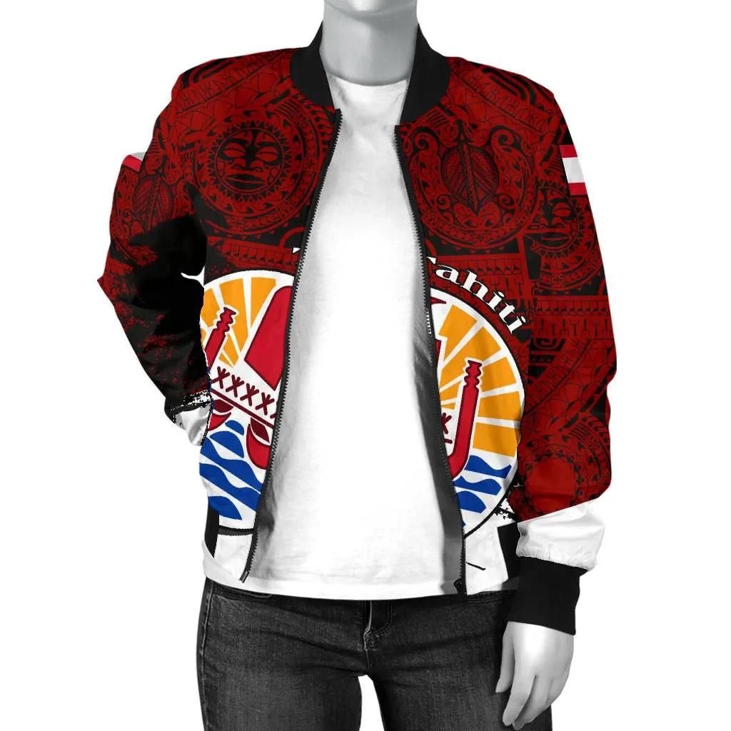 Tahiti-Womens-Bomber-Jacket-Coat-Of-Arms-Blue-Special-A02-Bomber-Jacket-2