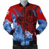 Taino Sun and Hibiscus of Puerto Rico Men's Bomber Jacket Th00 Bomber Jacket