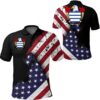 Taney USA Polo Shirt - Special Grunge Flag - American Family Crest A7