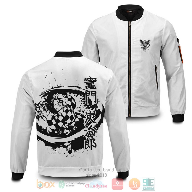 Tanjiro Bw Bomber Jacket Tanjiro Bw Bomber Jacket