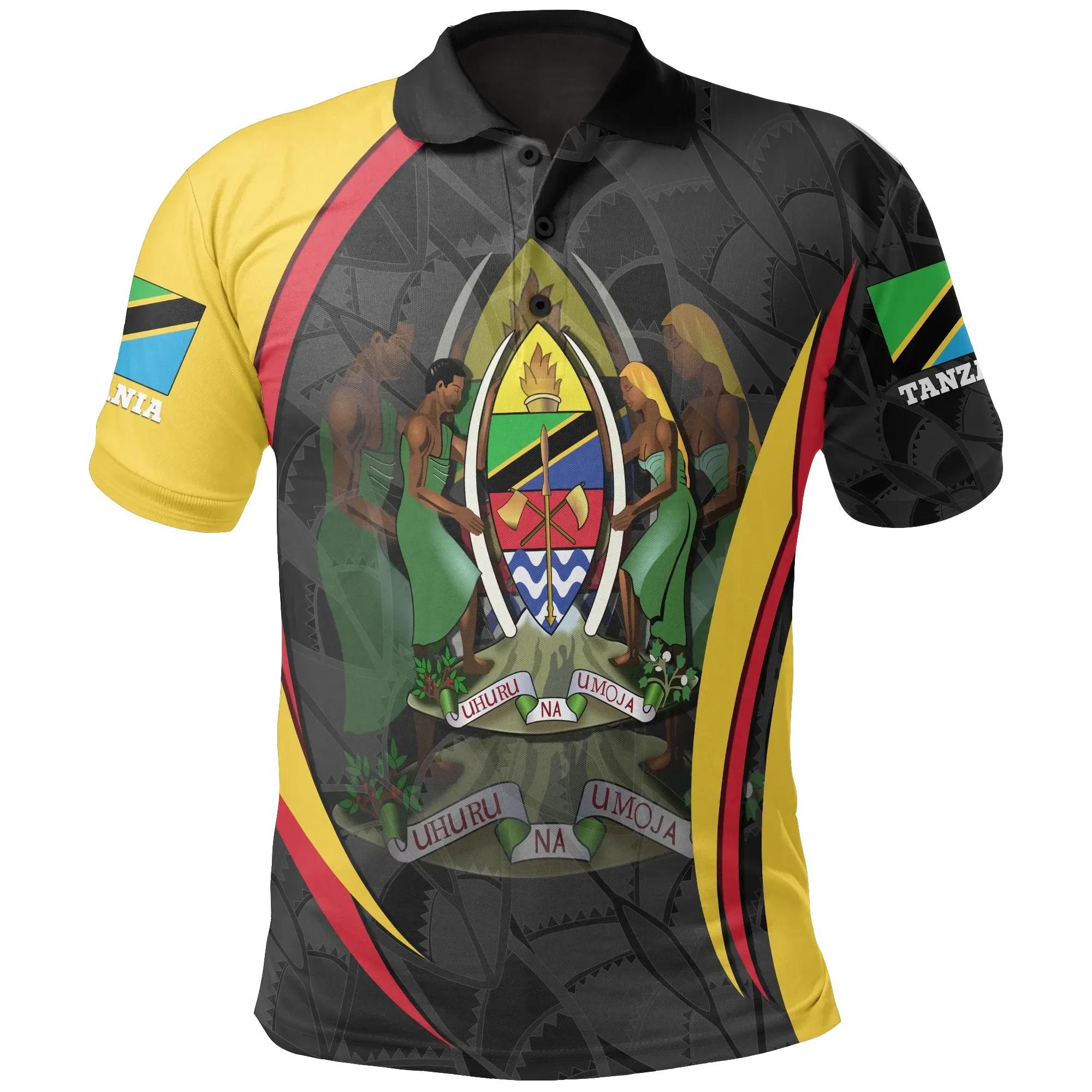 Tanzania Polo Shirt - Tanzania Spirit - BN15 Tanzania Polo Shirt - Tanzania Spirit - BN15
