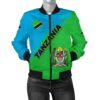 Tanzania Women Bomber Jacket Uhuru na Umoja Version K12 Bomber Jacket