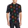 Tarantula Neon Color Pattern Print Design 03 Men Polo Shirt