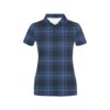Tartan Blue Print Design Lks304 Women'S Polo Shirt