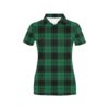 Tartan Green Print Design Lks302 Women'S Polo Shirt