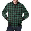 Tartan Scottish Green Plaids Mens Bomber Jacket