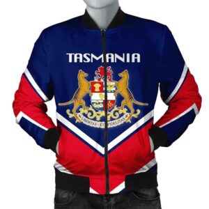 Tasmania Coat Of Arms Men Bomber Jacket Lucian Style J5W Bomber Jacket