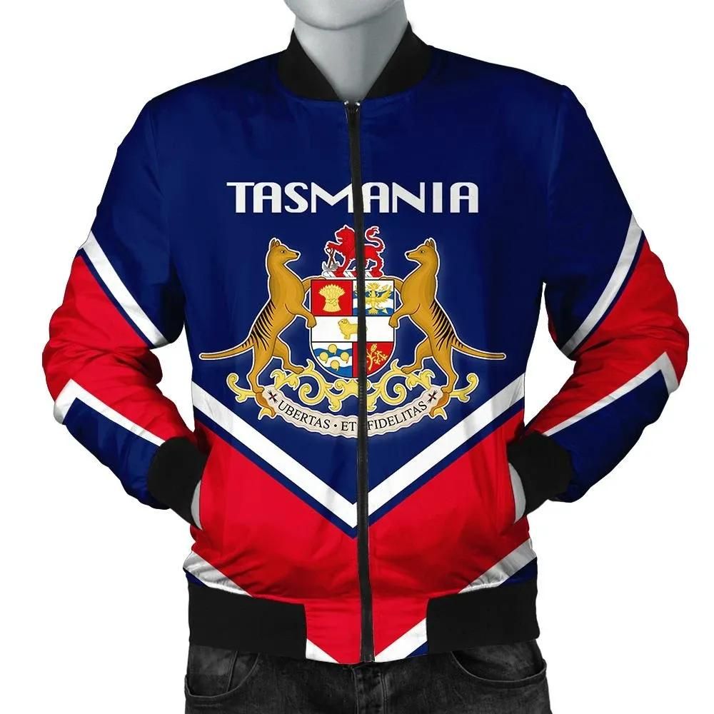 Tasmania Coat Of Arms Men Bomber Jacket Lucian Style J5W Bomber Jacket Tasmania Coat Of Arms Men Bomber Jacket Lucian Style J5W Bomber Jacket