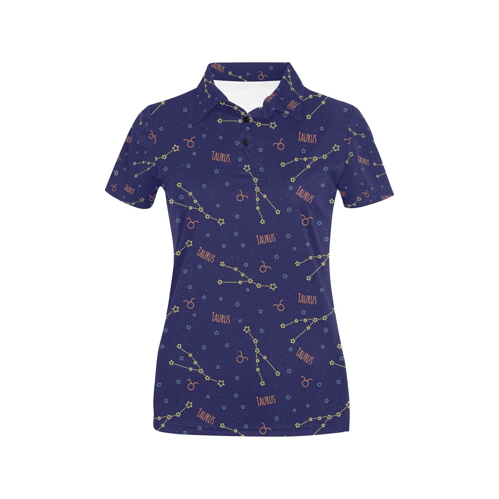 Taurus Print Design Lks301 Women'S Polo Shirt Taurus Print Design Lks301 Women'S Polo Shirt