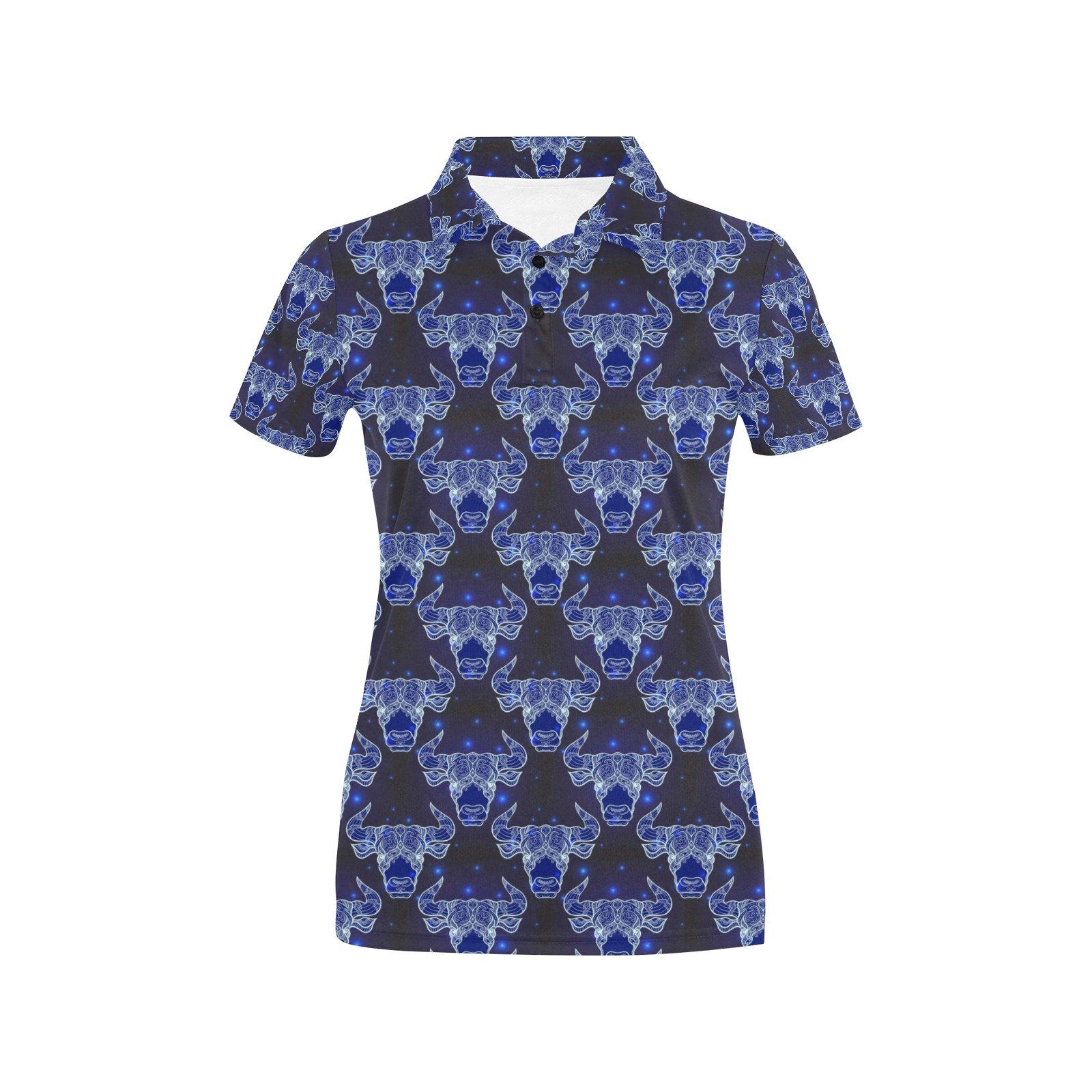 Taurus Print Design Lks302 Women'S Polo Shirt Taurus Print Design Lks302 Women'S Polo Shirt