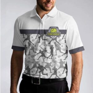 Tennis Home Is Where The Court Is Short Sleeve Polo Shirt #Dh