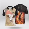 Texas Longhorn Golf Ball Polo Shirt Black