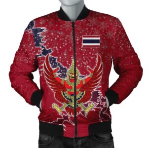 Thailand Christmas Coat Of Arms Men Bomber Jacket  X Style J78