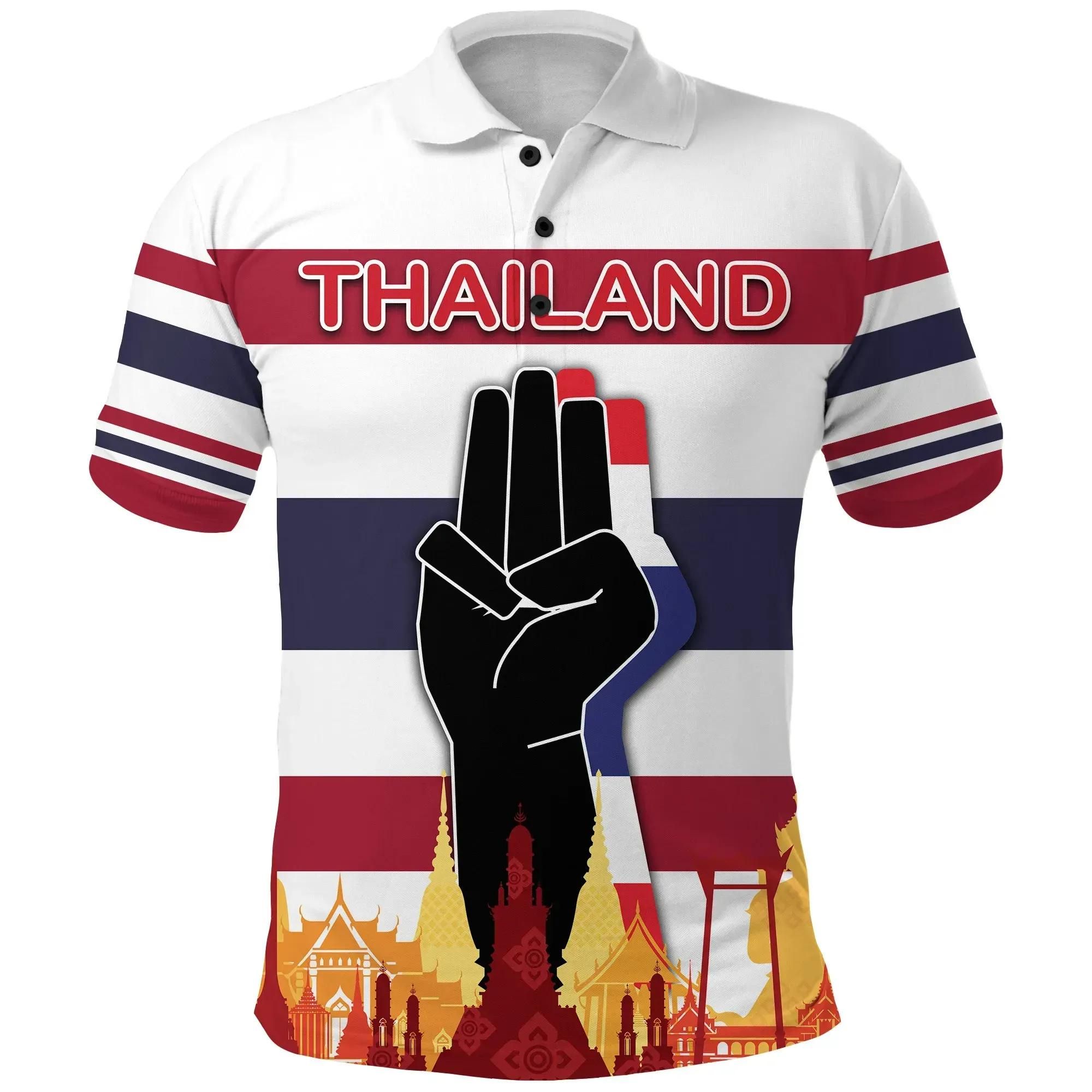 Thailand Polo Shirt The Three - Finger Salute K8 Thailand Polo Shirt The Three - Finger Salute K8