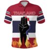 Thailand Polo Shirt The Three - Finger Salute - Red K8