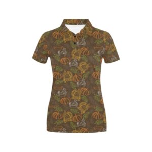 Thanksgiving Print Design Lks301 Women'S Polo Shirt