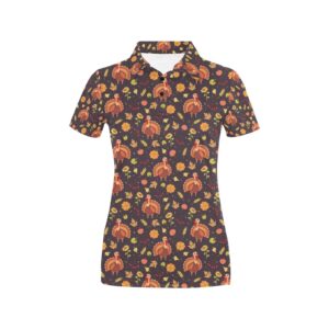 Thanksgiving Print Design Lks305 Women'S Polo Shirt
