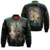 The Beautiful Princess Mononoke San Behind The Mask Gift For Mononoke Hime Fans Bomber Jacket