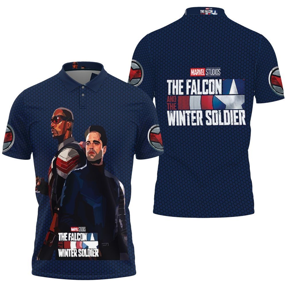 The Falcon And The Winter Soldier New Heroes Polo Shirt The Falcon And The Winter Soldier New Heroes Polo Shirt