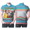 The Golden Girls Fan Christmas Knitting Pattern 3D Polo Shirt