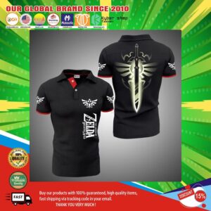 The Legend Of Zelda Breath Of The Wild 3d polo shirt