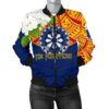 The Philippines Women's Bomber Jacket - Filipino  Sampaguita - BN15 Bomber Jacket