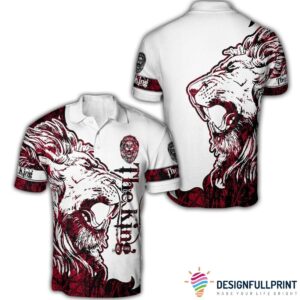 The Red Alpha King Red Lion Polo Shirt Nhd