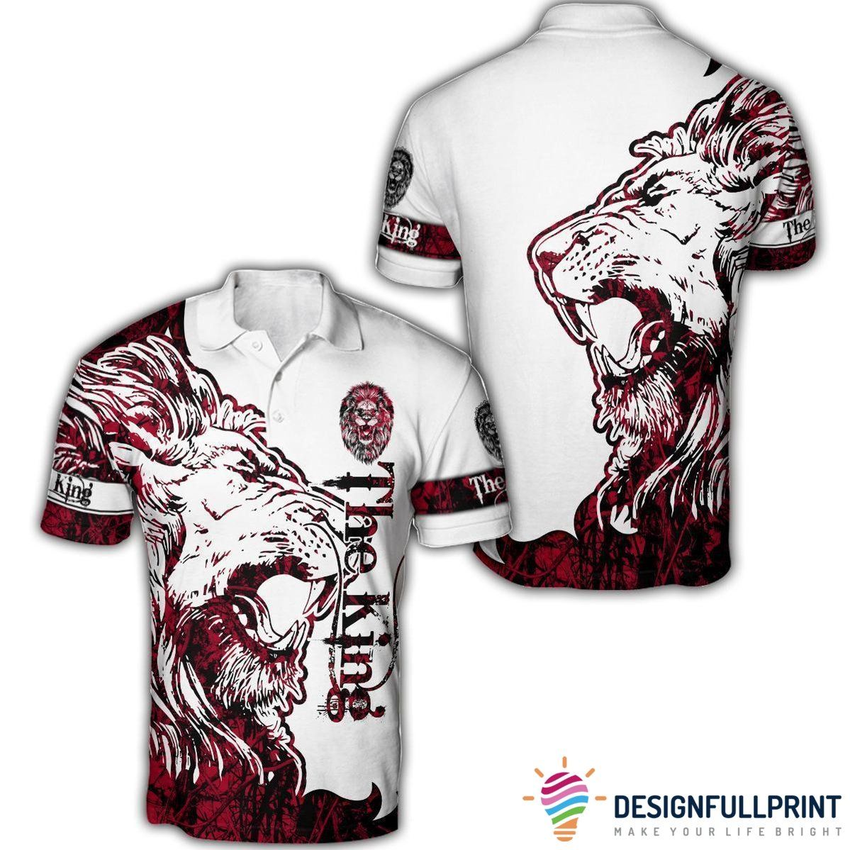 The Red Alpha King Red Lion Polo Shirt Nhd The Red Alpha King Red Lion Polo Shirt Nhd