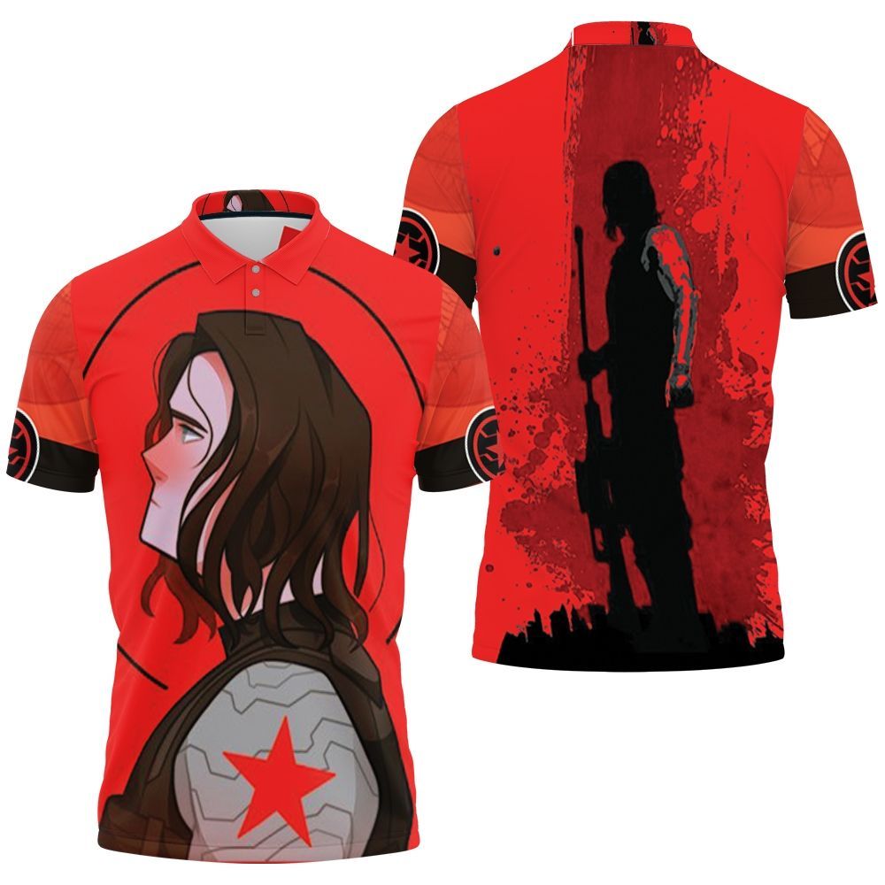 The Winter Soldier The Sadness Of Killer Polo Shirt The Winter Soldier The Sadness Of Killer Polo Shirt