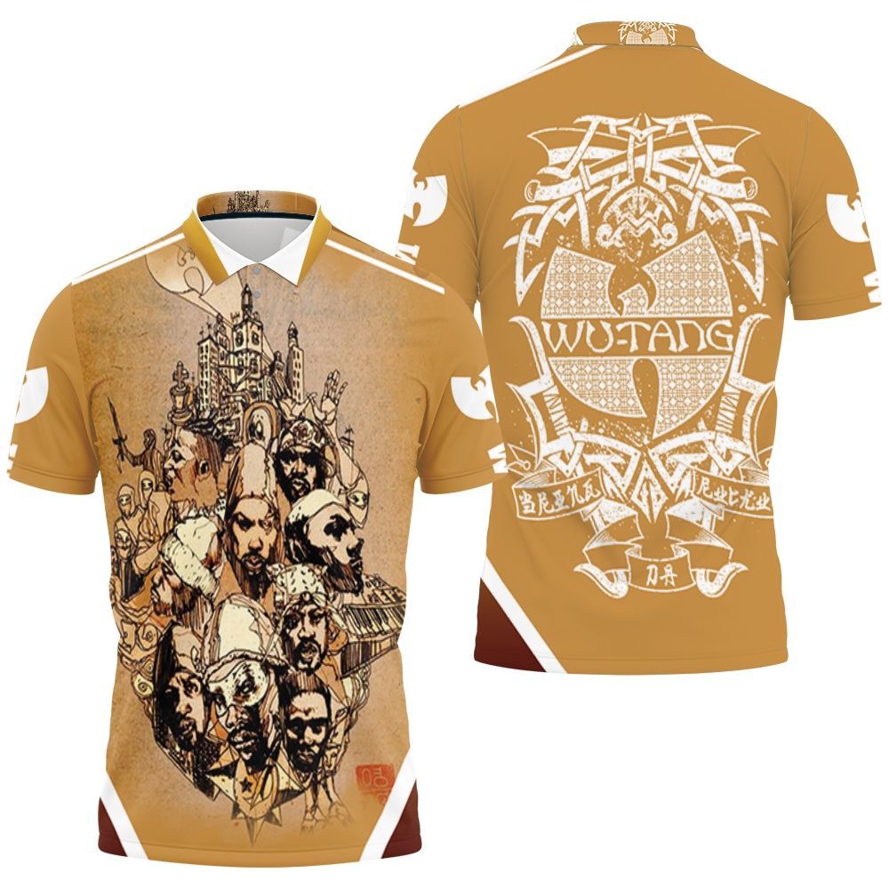 The Wutang Clan From The Street Of Shaolin Legend Hip Hop Polo Shirt The Wutang Clan From The Street Of Shaolin Legend Hip Hop Polo Shirt