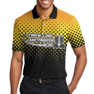 Throw Long And Prosper Disc Golf Polo Shirt