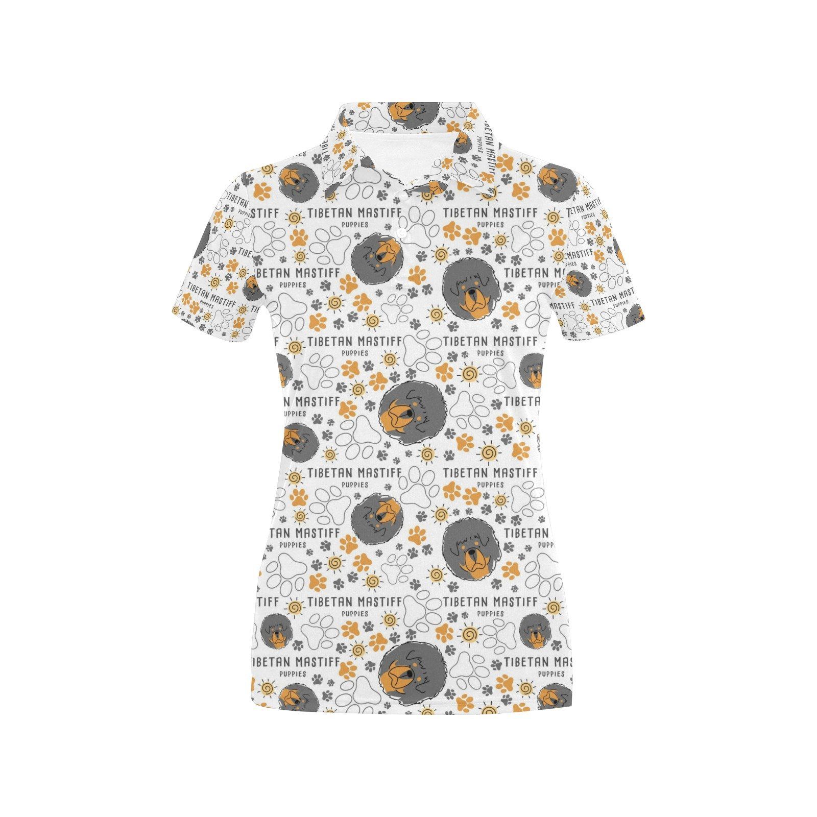 Tibetan Mastiffs Print Design Lks302 Women'S Polo Shirt Tibetan Mastiffs Print Design Lks302 Women'S Polo Shirt